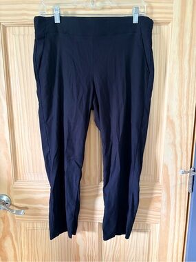 Simply Vera Vera Wang Black Cropped Ponte Knit Pants